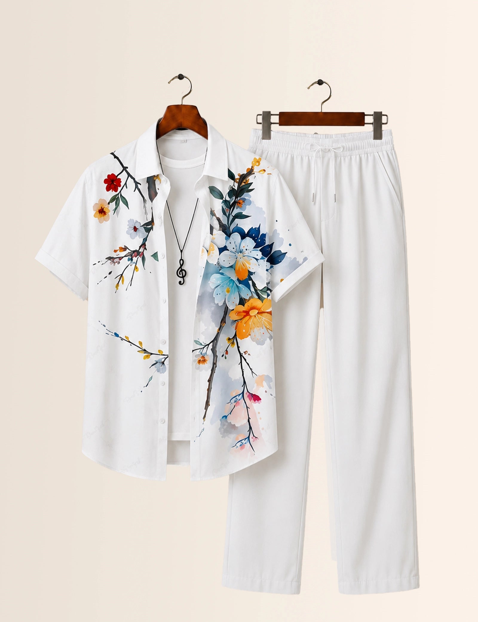 Multi Flower Printed Full Pant Cords - XPCRDF