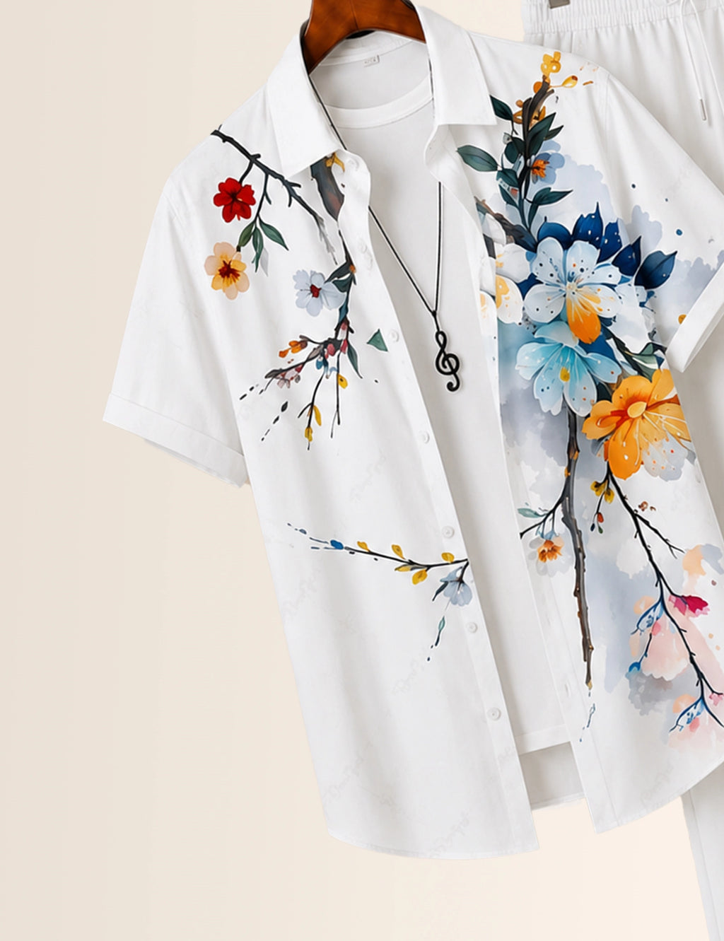 Multi Flower Printed Full Pant Cords - XPCRDF