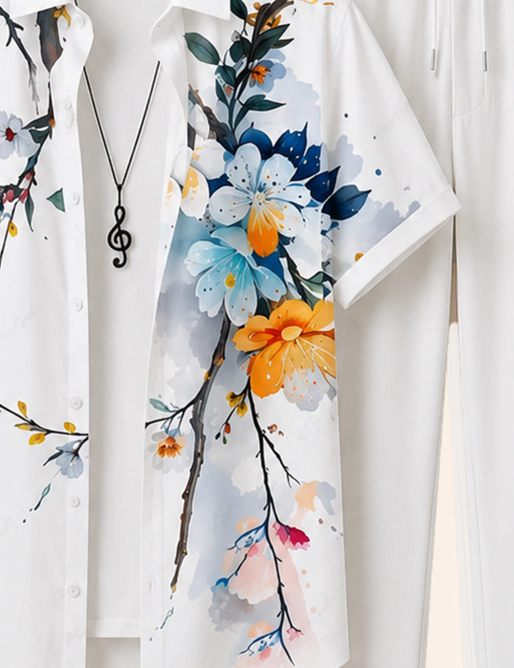 Multi Flower Printed Full Pant Cords - XPCRDF