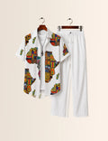 Multi Map Printed Full Pant Cords - XPCRDF