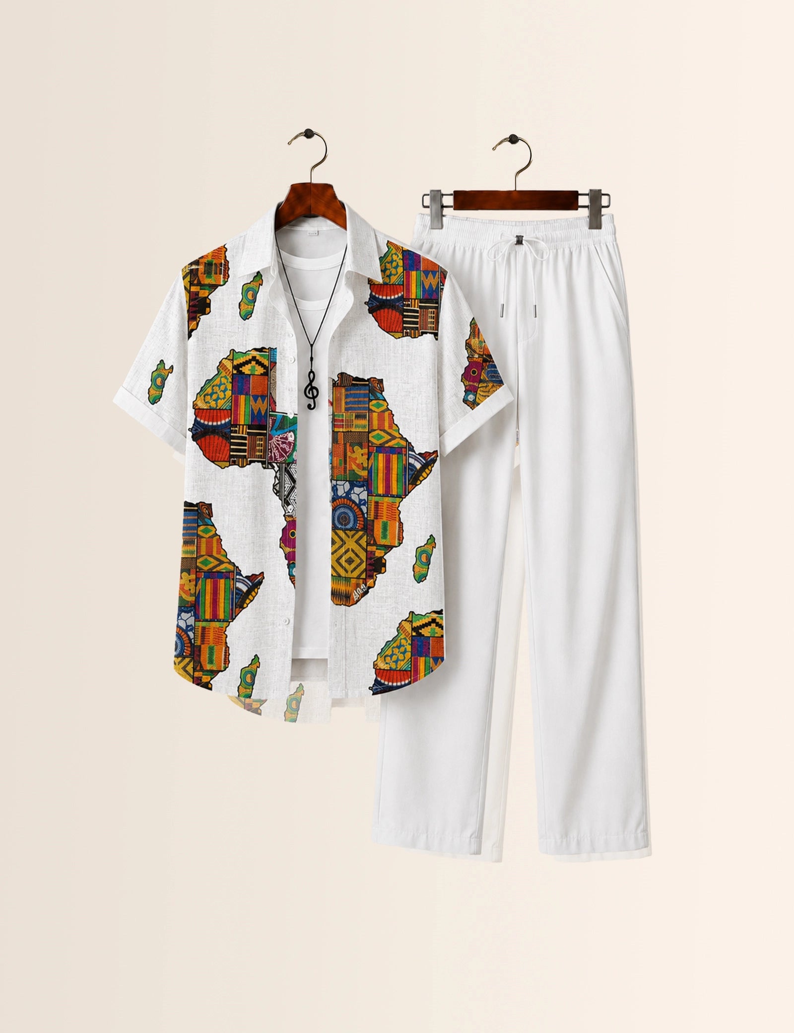 Multi Map Printed Full Pant Cords - XPCRDF