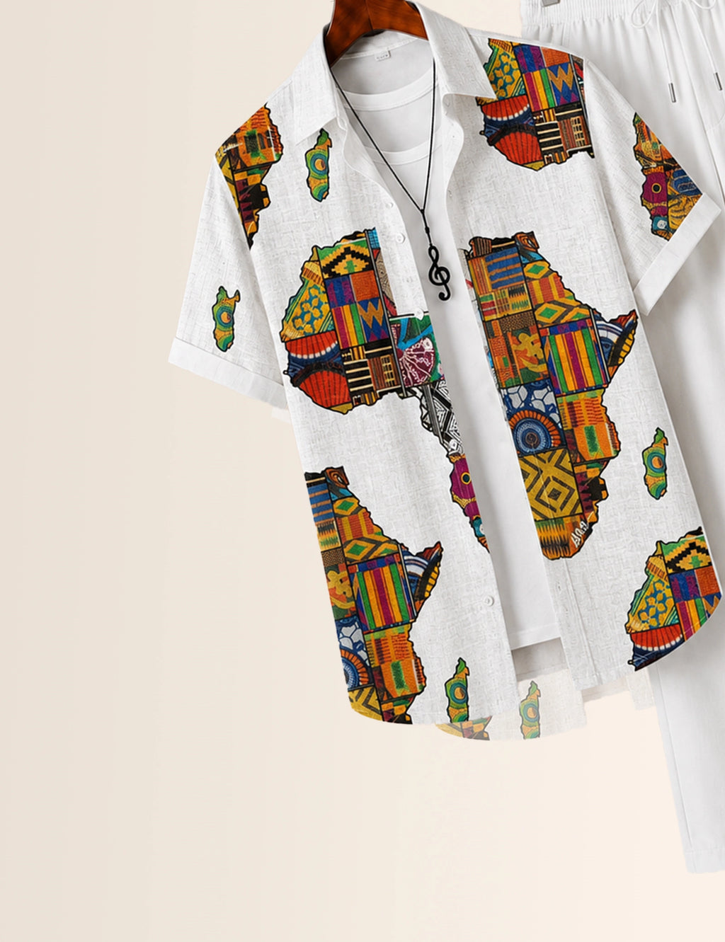 Multi Map Printed Full Pant Cords - XPCRDF