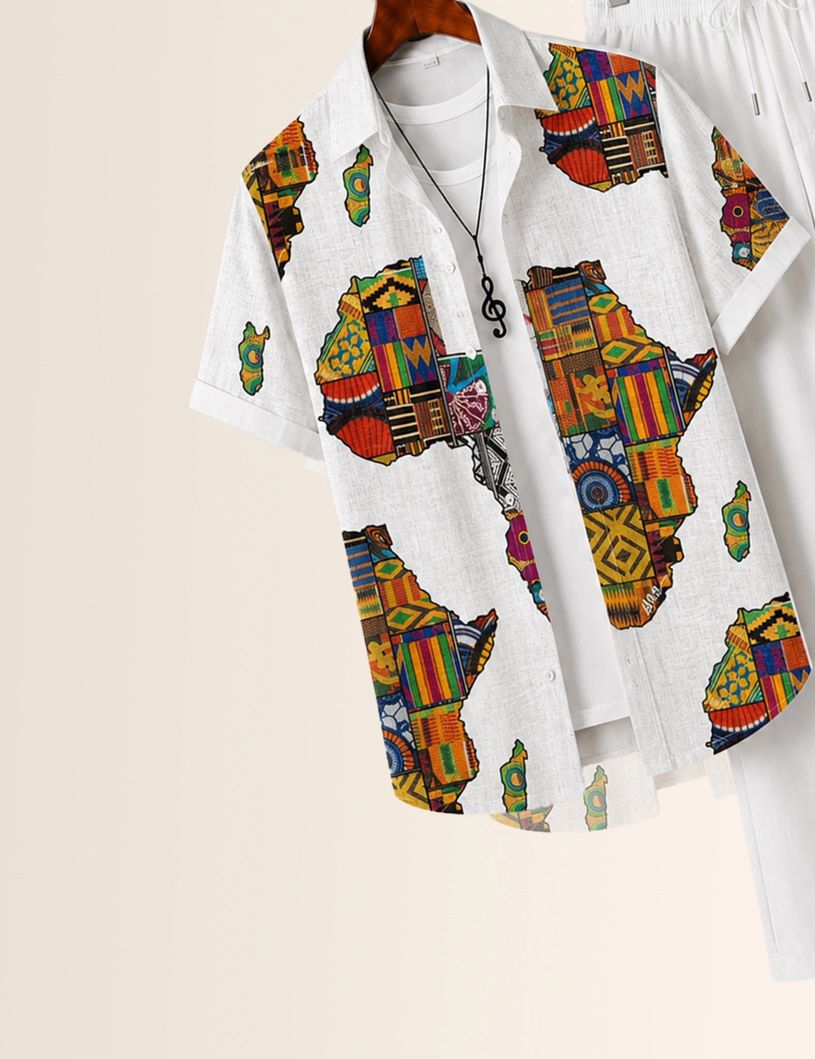 Multi Map Printed Full Pant Cords - XPCRDF