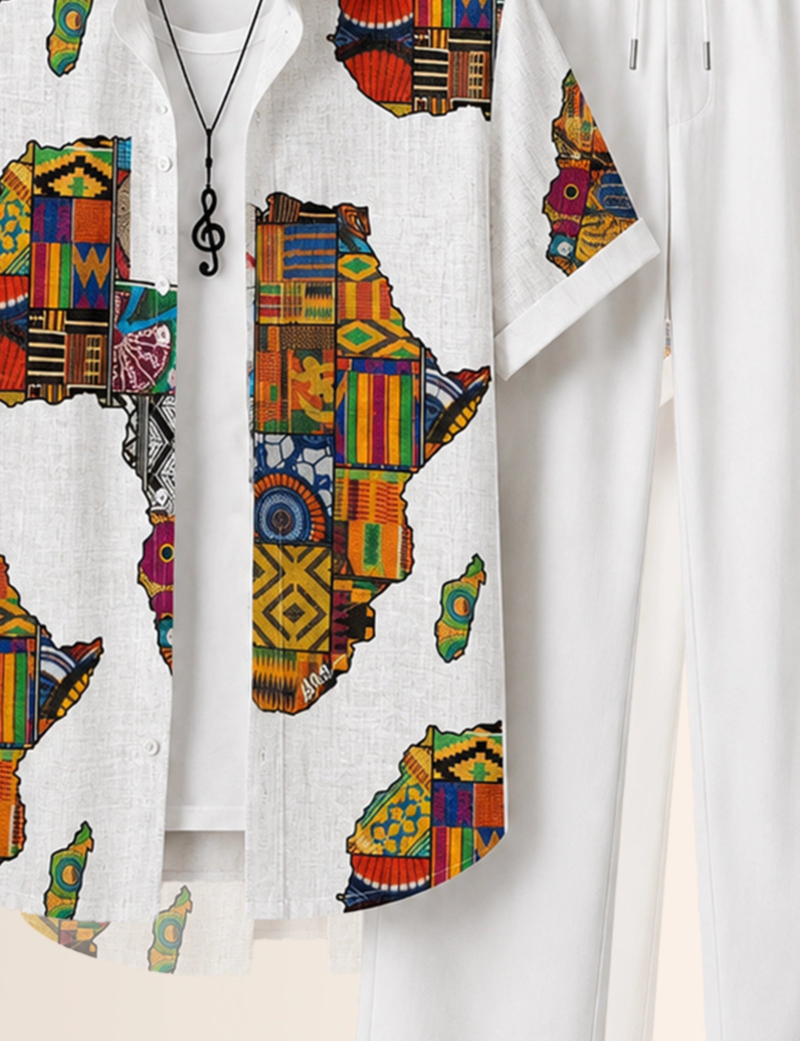 Multi Map Printed Full Pant Cords - XPCRDF