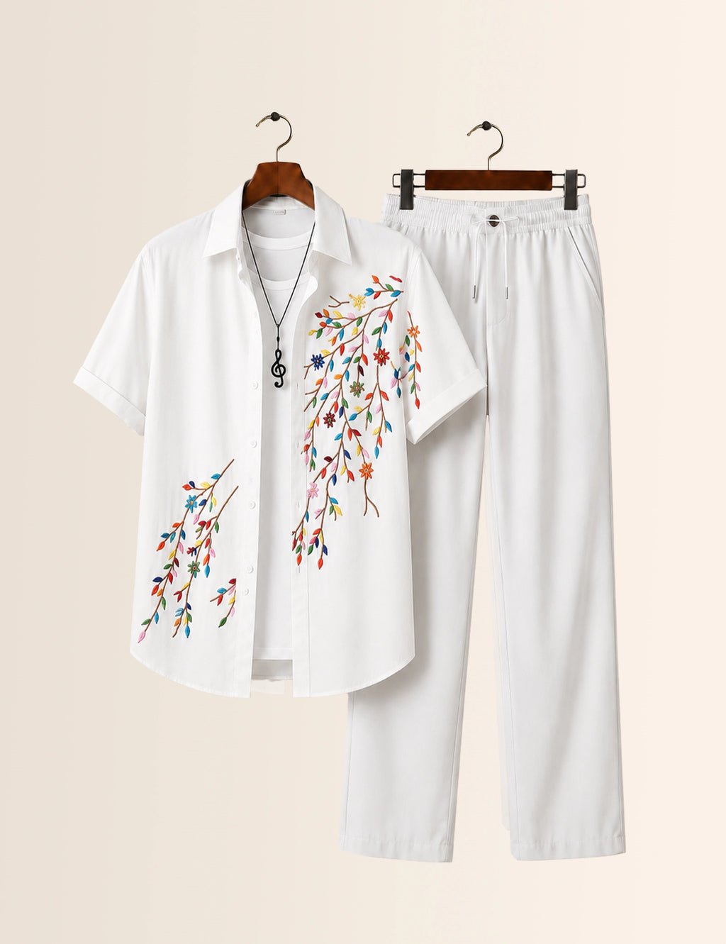 Multi Petals Printed Full Pant Cords - XPCRDF