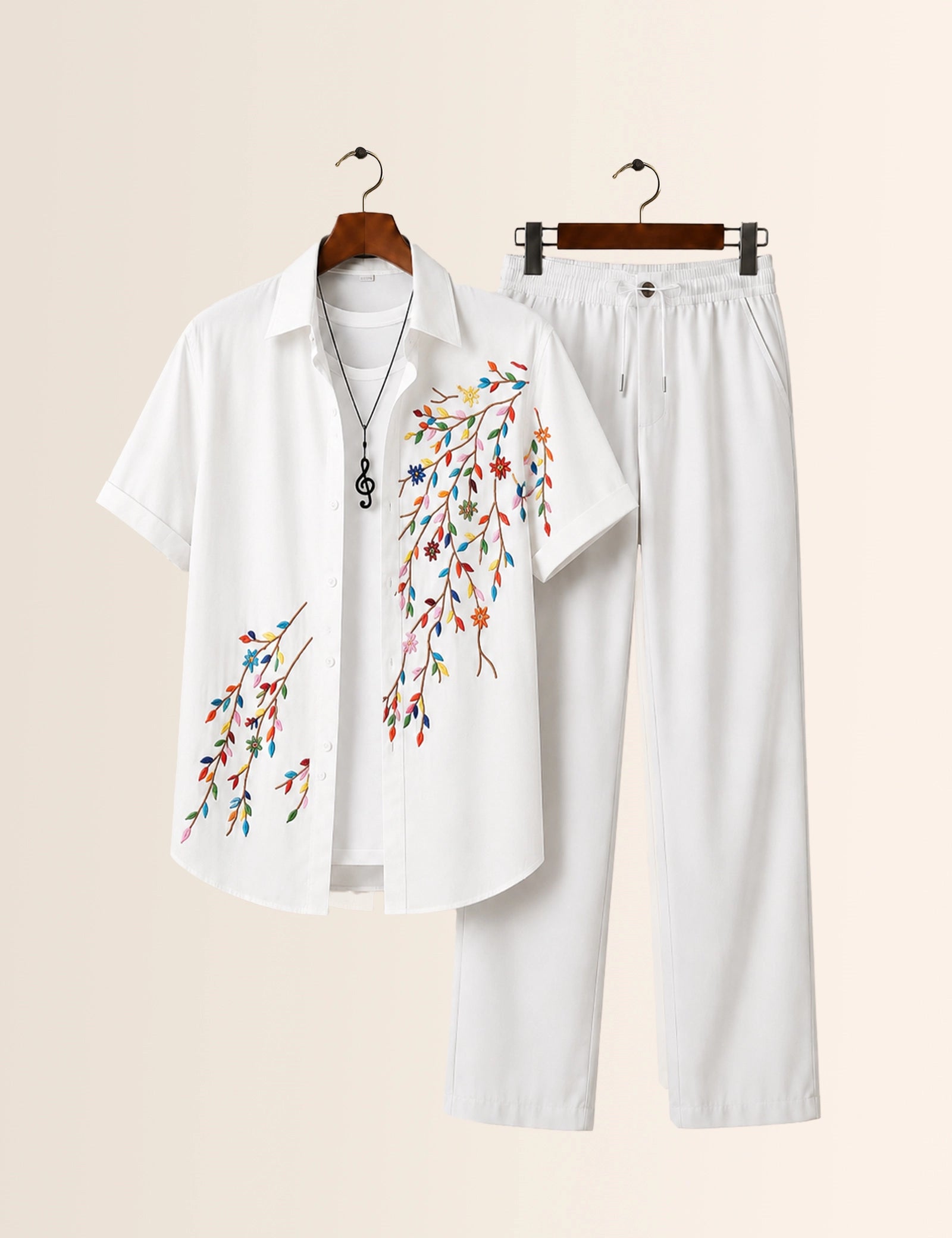 Multi Petals Printed Full Pant Cords - XPCRDF