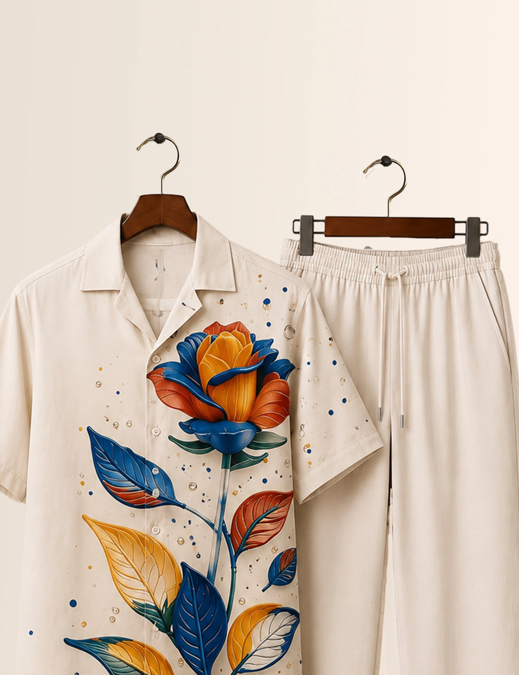 Multi Rose Printed Full Pant Cords - XPCRDF