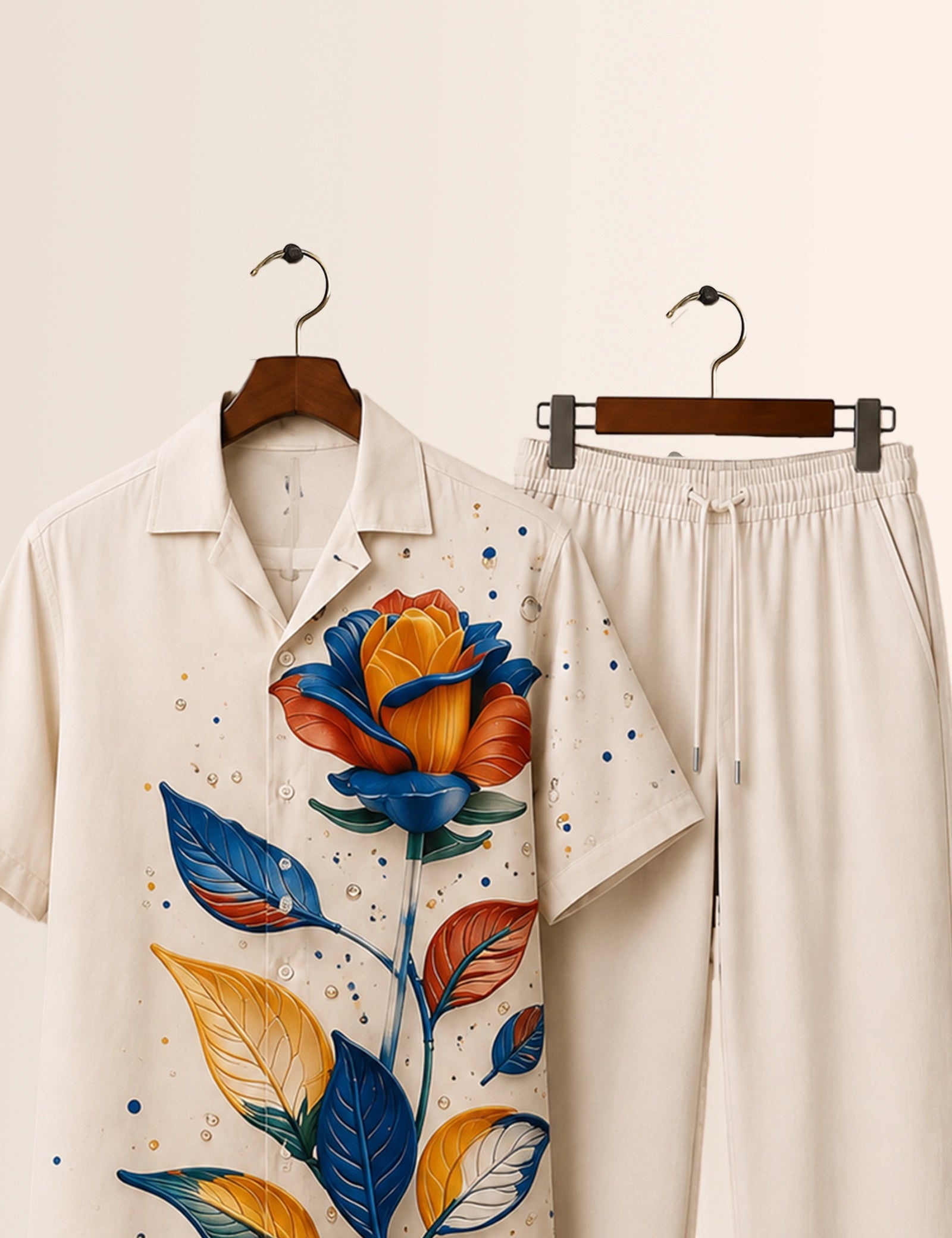 Multi Rose Printed Full Pant Cords - XPCRDF