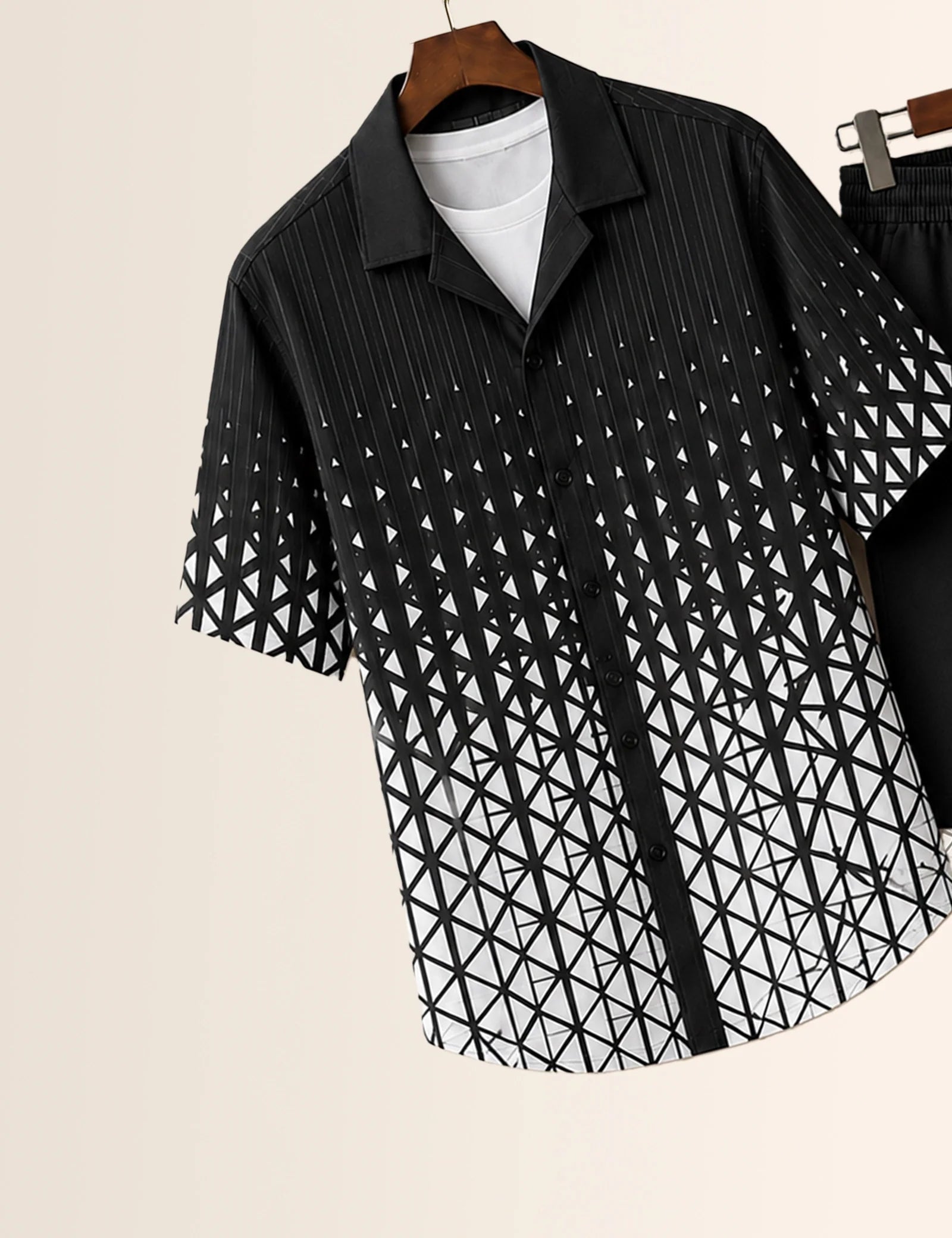 Black Dotted Everyday Casual Co-Ord Set - XPCRDH