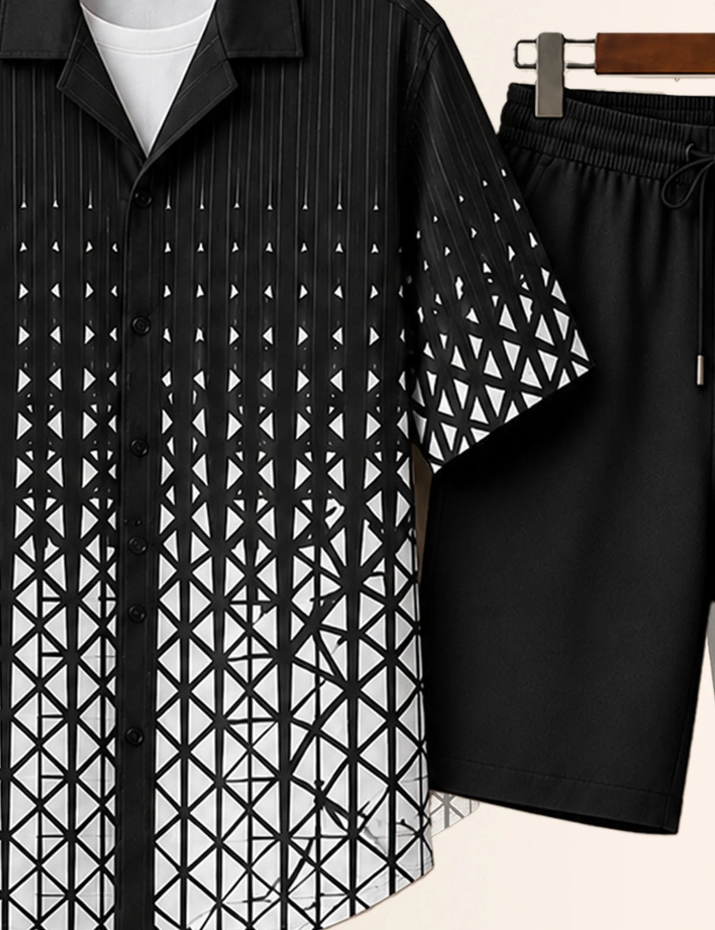Black Dotted Everyday Casual Co-Ord Set - XPCRDH