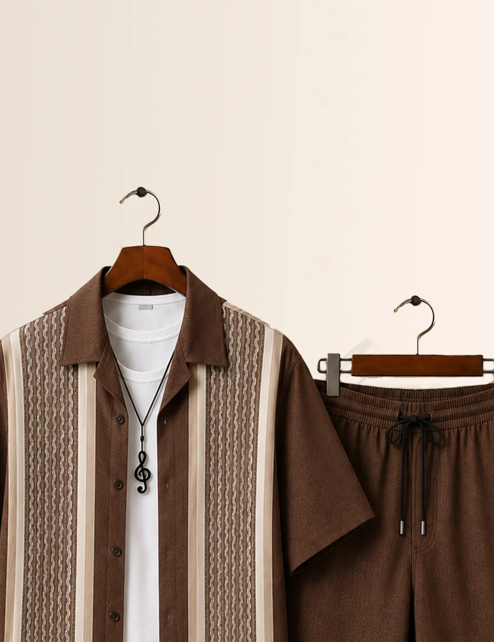 Brown Straight Everyday Casual Co-Ord Set - XPCRDH