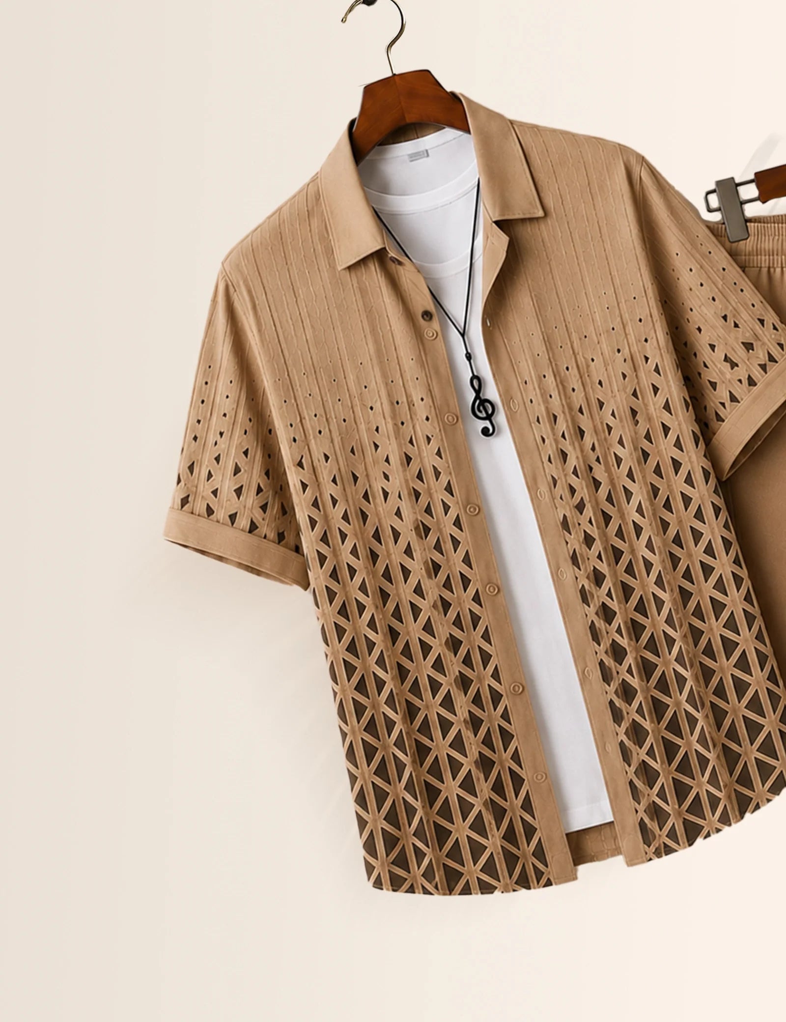 Brown Triangle Everyday Co-Ord Set - XPCRDH