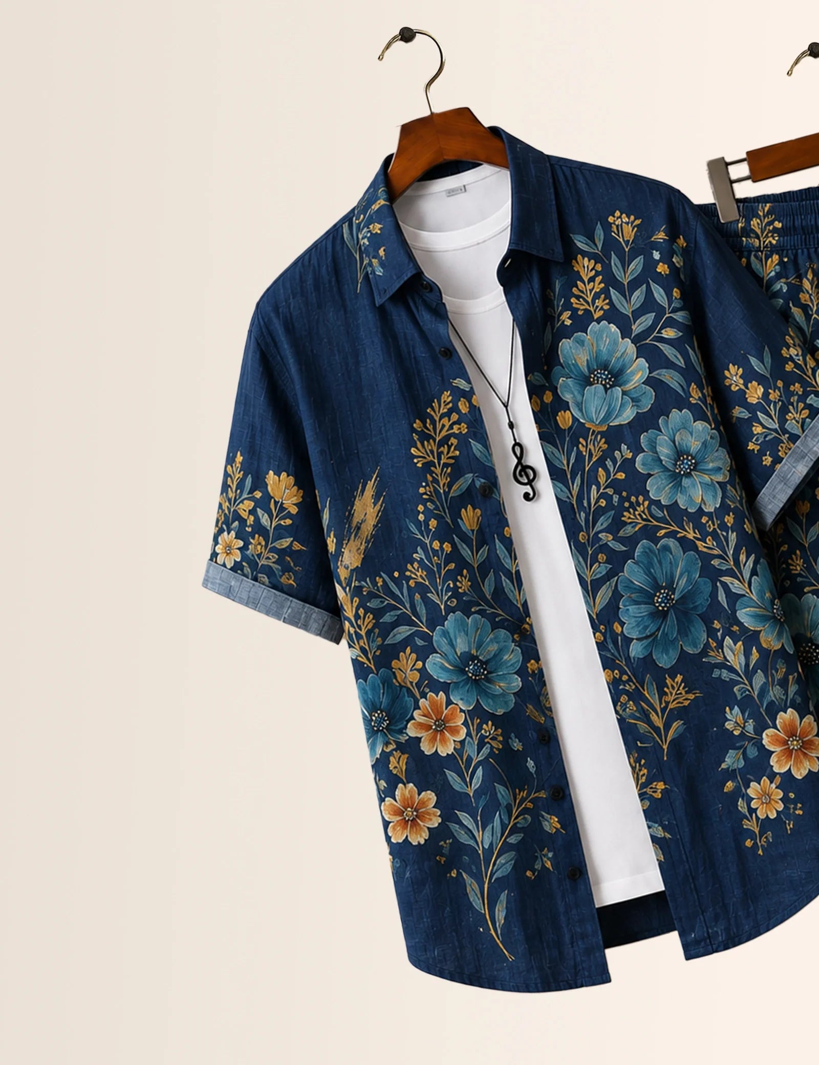 Navy Flower Everyday Co-Ord Set - XPCRDH