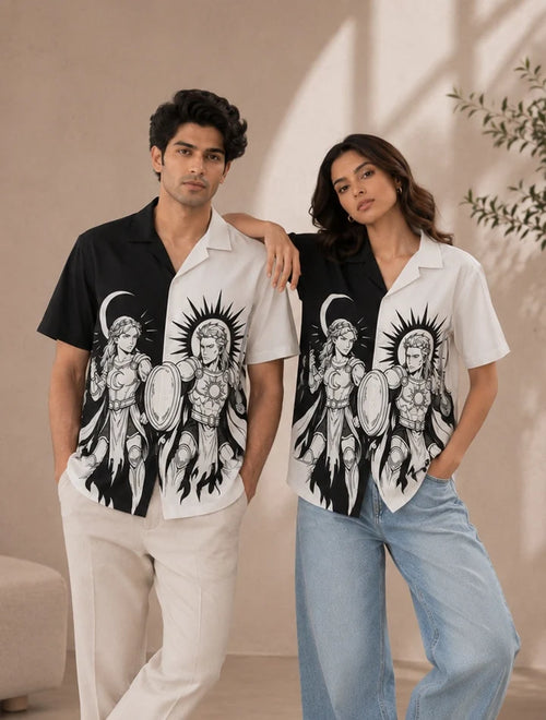 BW God Printed Unisex Half Sleeves Shirt