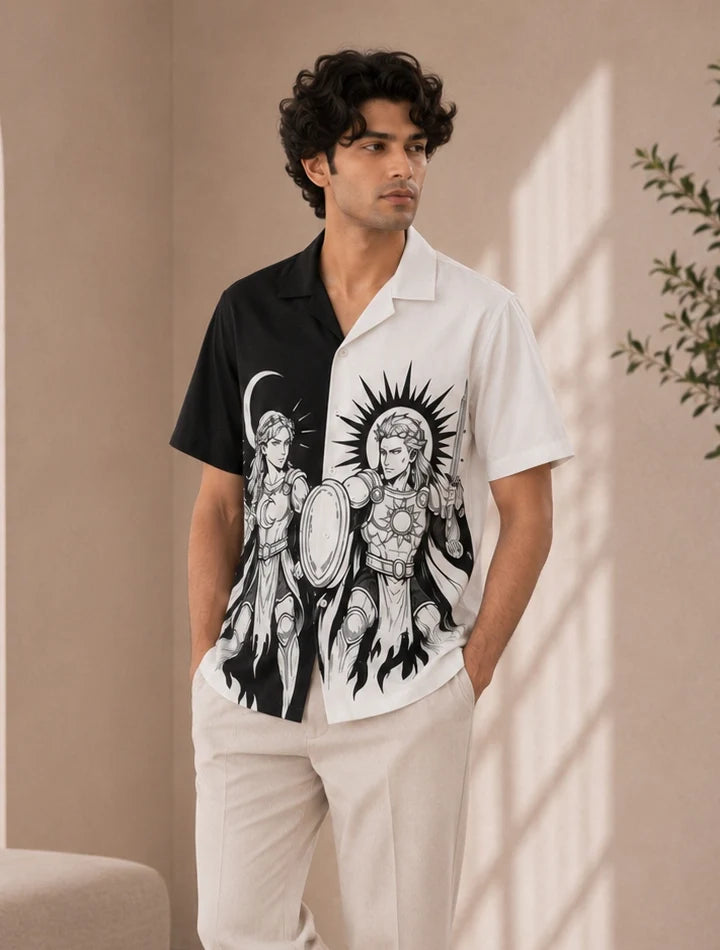 BW God Printed Unisex Half Sleeves Shirt