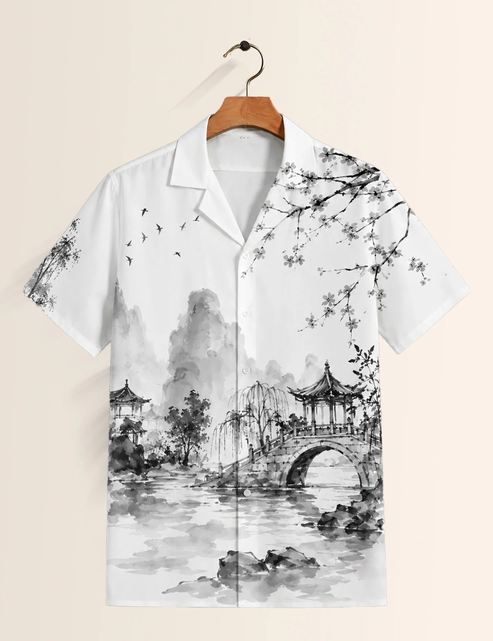 BW Lake Printed Unisex Half Sleeves Shirt