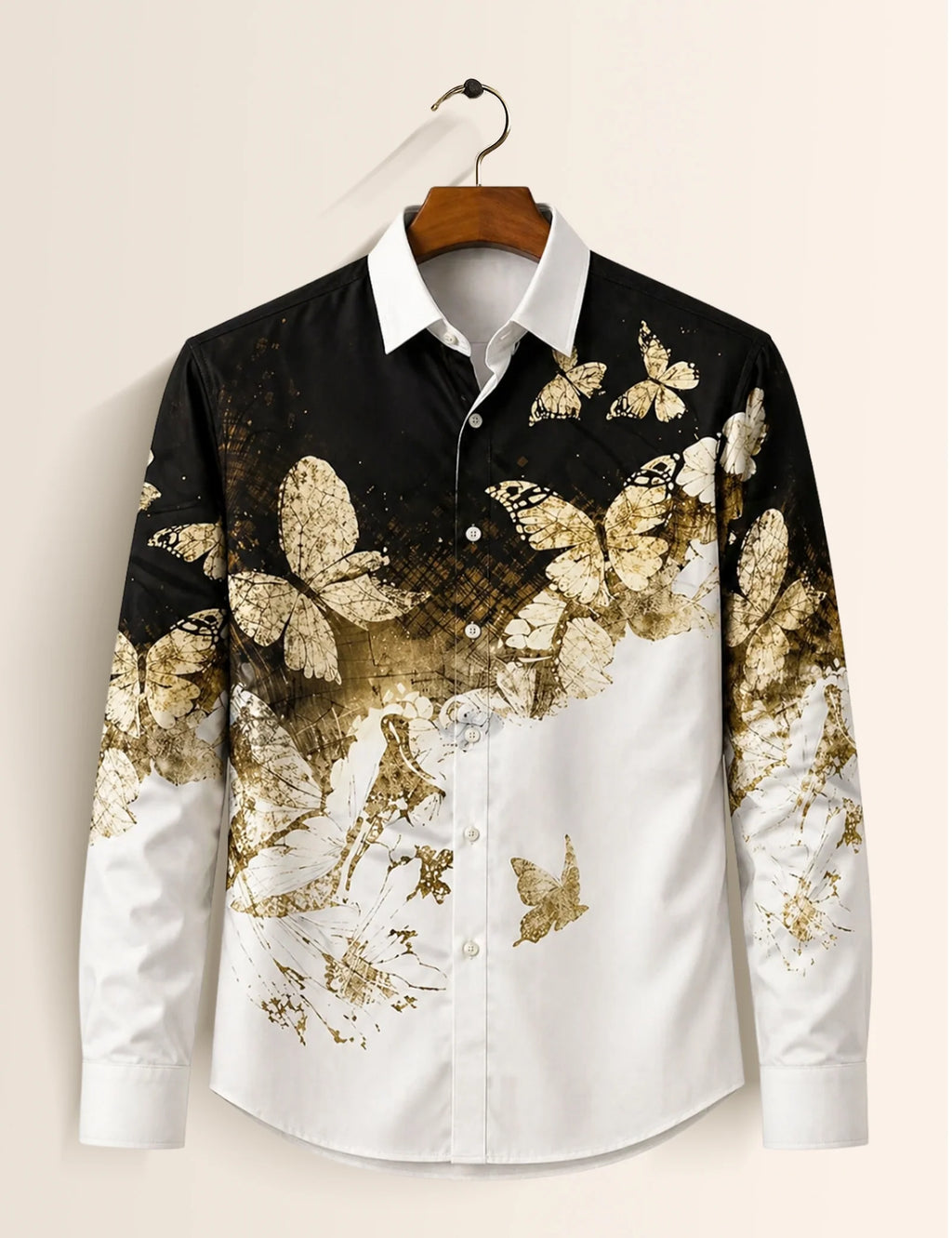 Golden Butterfly Full Sleeves Shirts - XPST