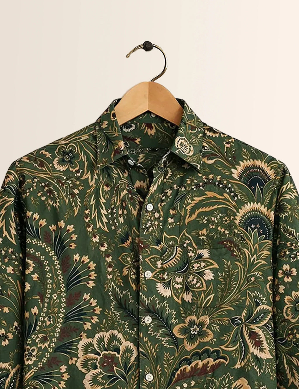 Green Mandala Type Full Sleeves Shirts - XPST
