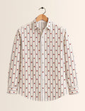 Red Dotted Full Sleeves Shirts - XPST