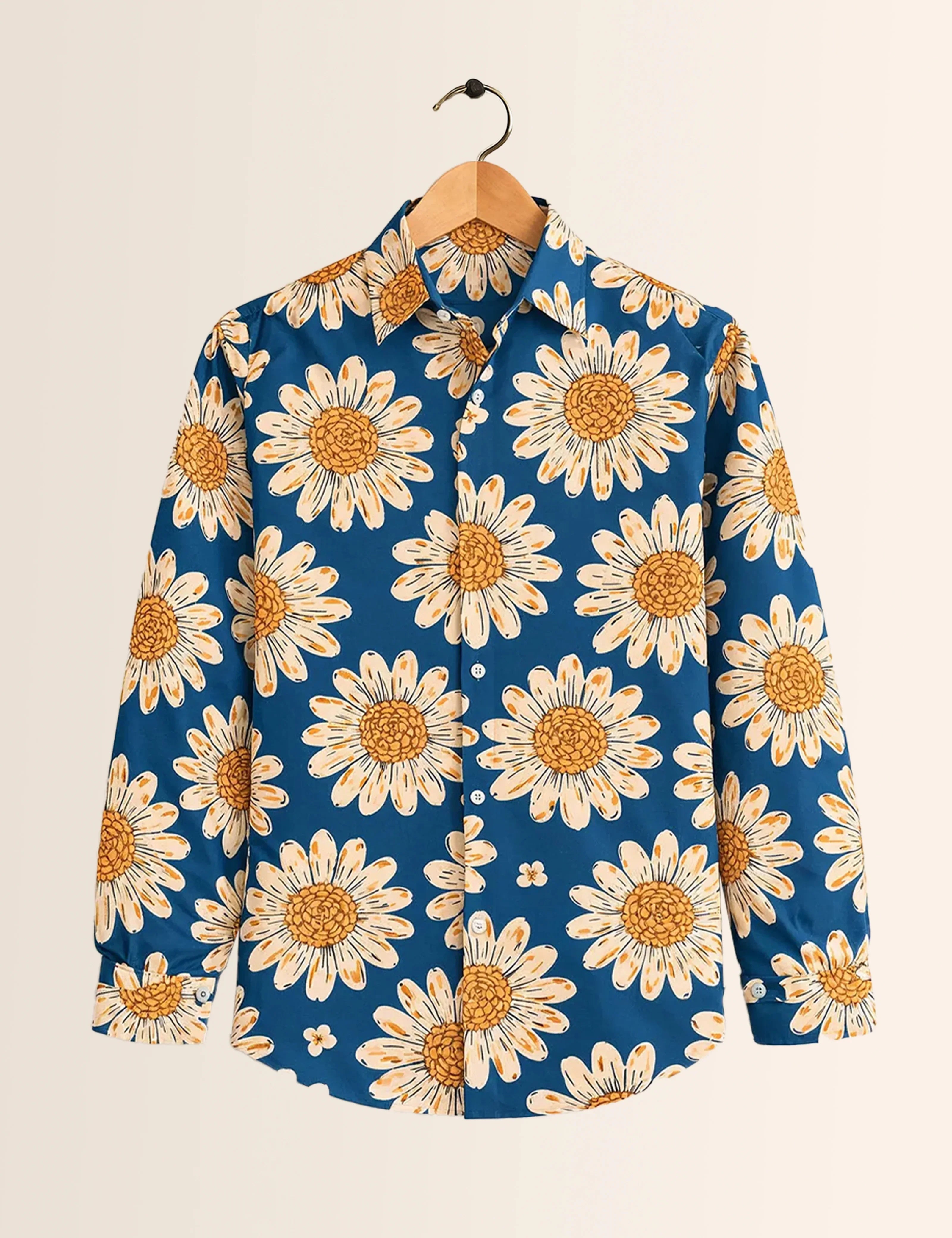 Spiral Flower Full Sleeves Shirts - XPST