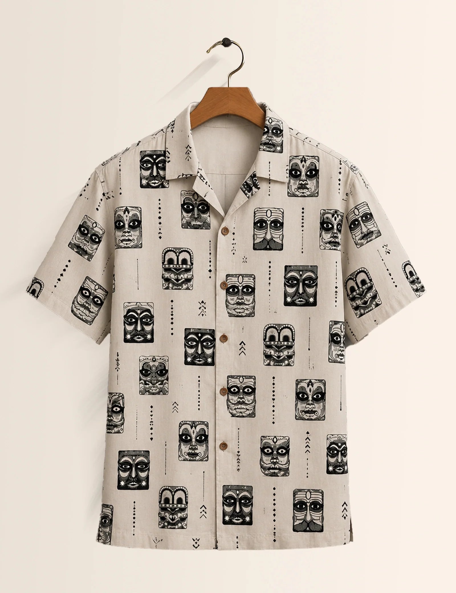 God Mask Printed Unisex Half Sleeves Shirt