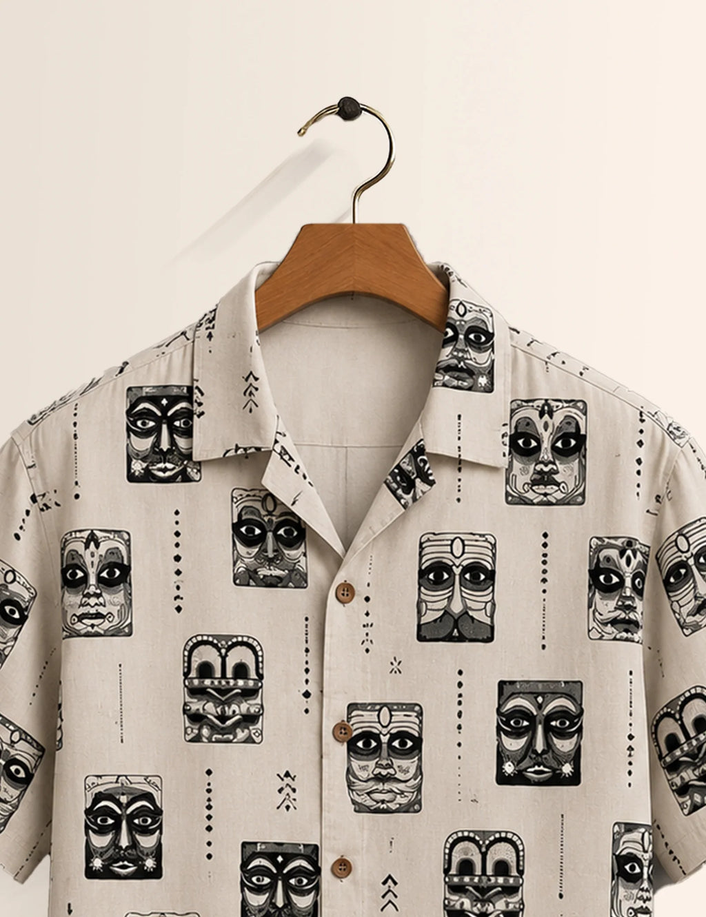 God Mask Printed Unisex Half Sleeves Shirt