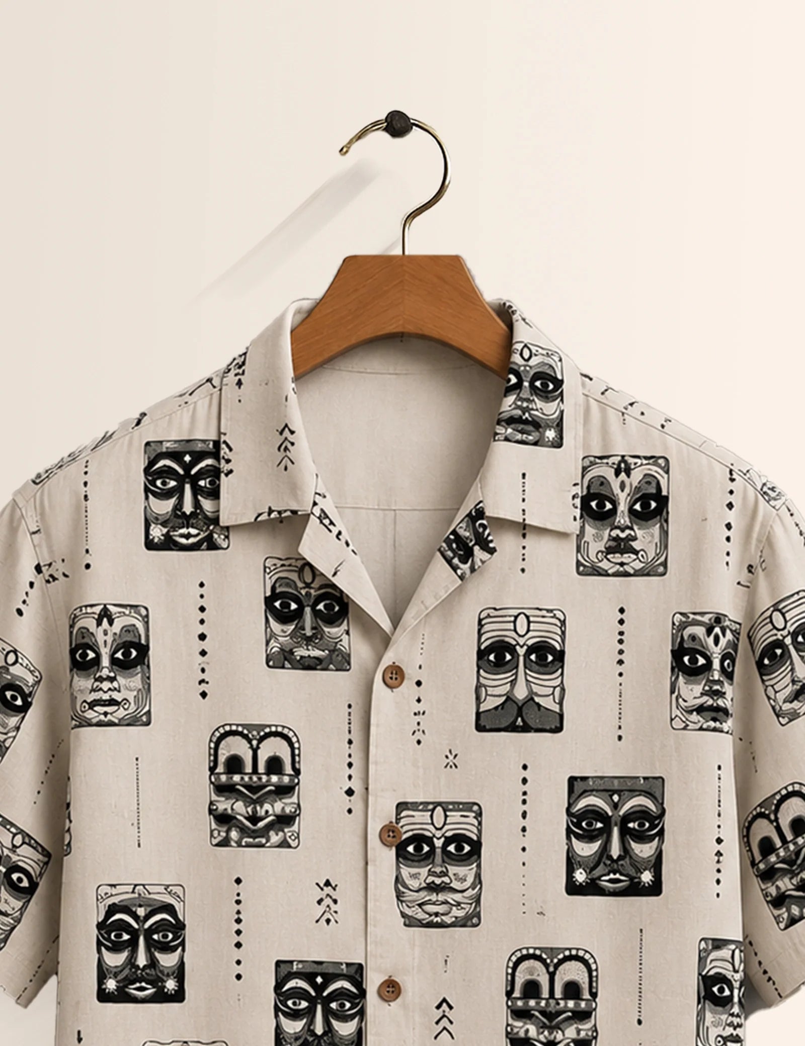God Mask Printed Unisex Half Sleeves Shirt