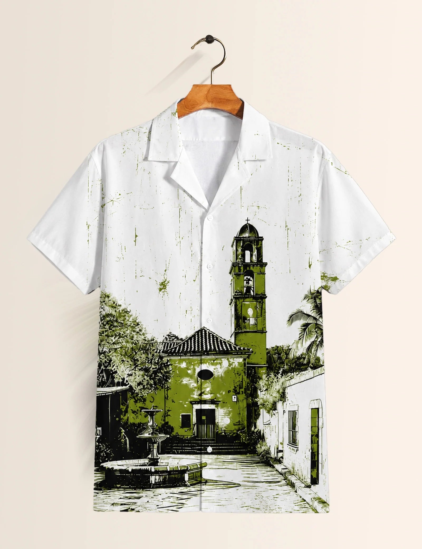 Green House Printed Unisex Half Sleeves Shirt