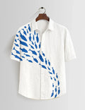 White Dolphin Printed Mens Half Sleeves Shirts Exclusive - XPST