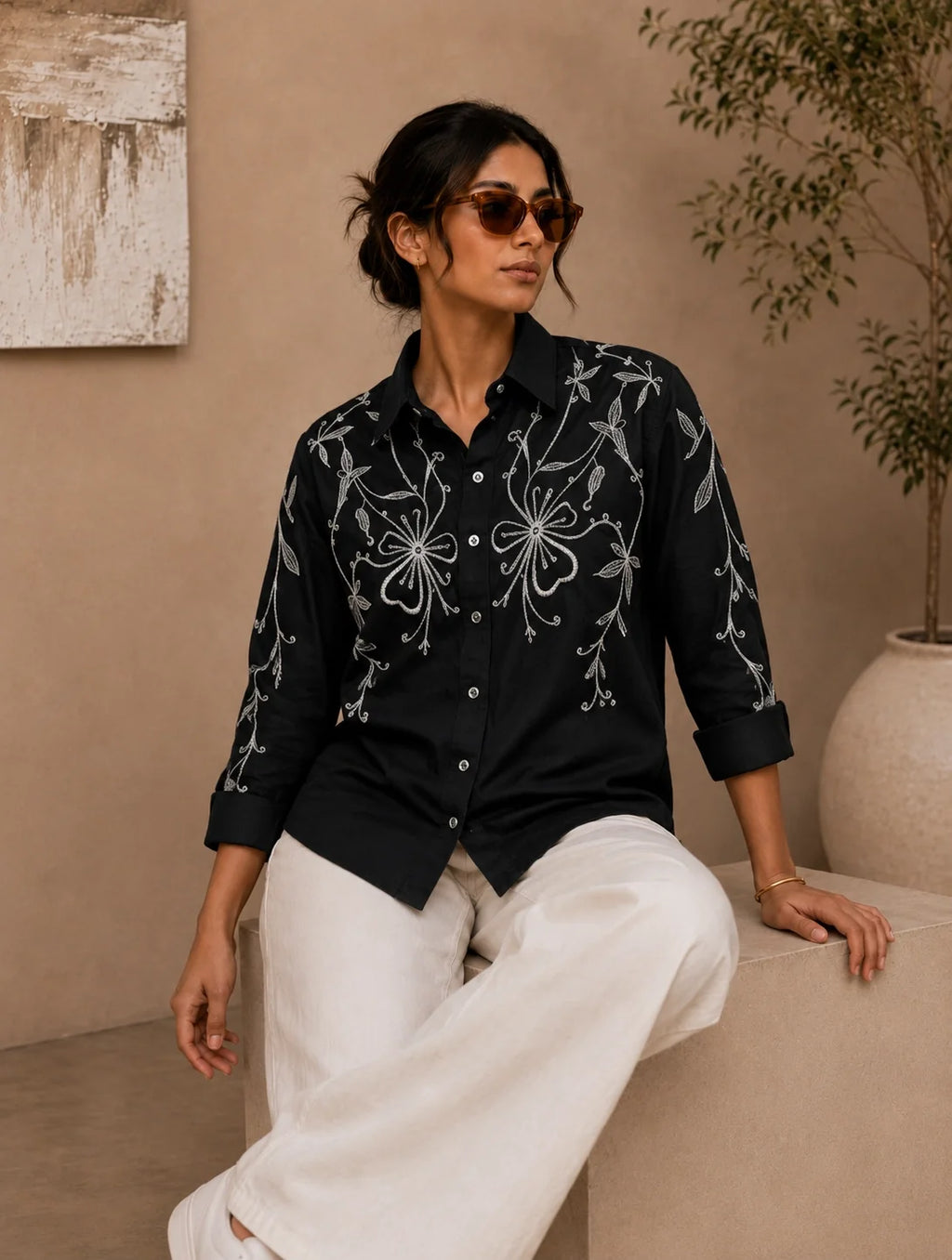Black Lantern Printed Men's Shirt - XPST