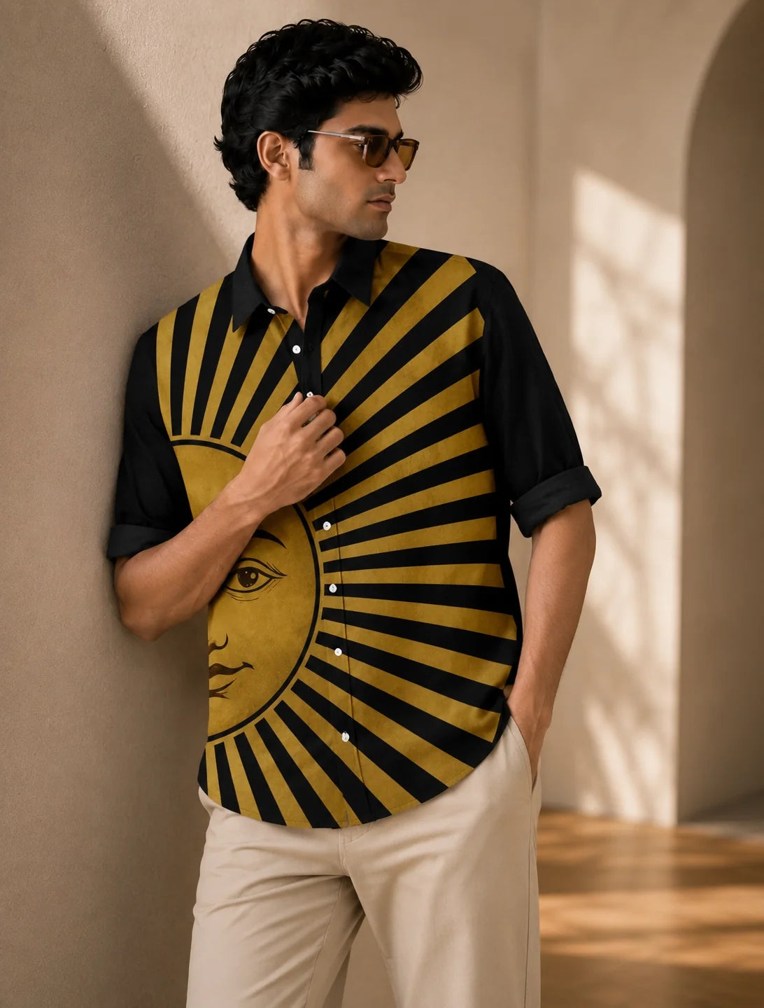 Full Sun Printed Mens Half Sleeves Shirts Exclusive - XPST