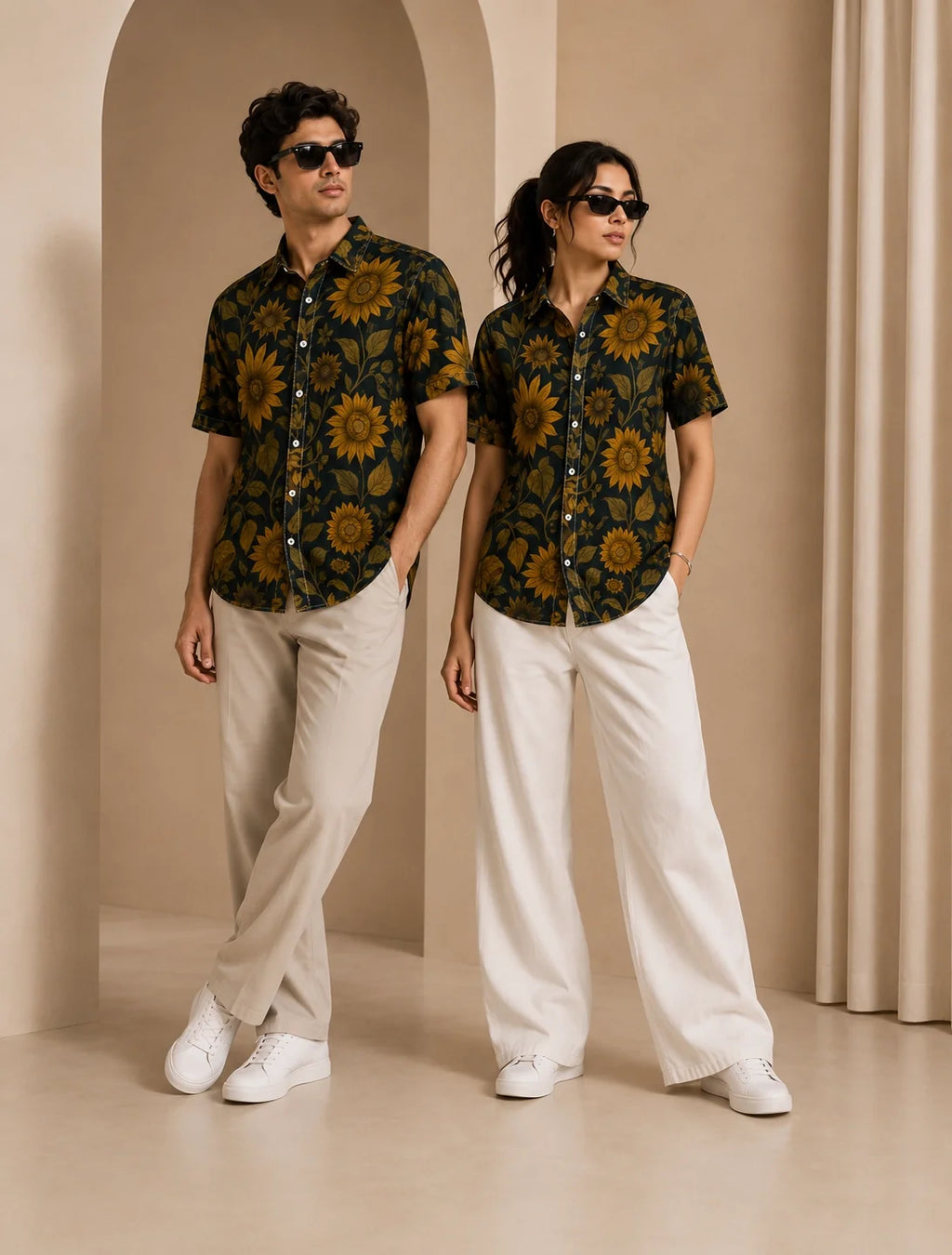Mandala Floral Printed Mens Half Sleeves Shirts Exclusive - XPST