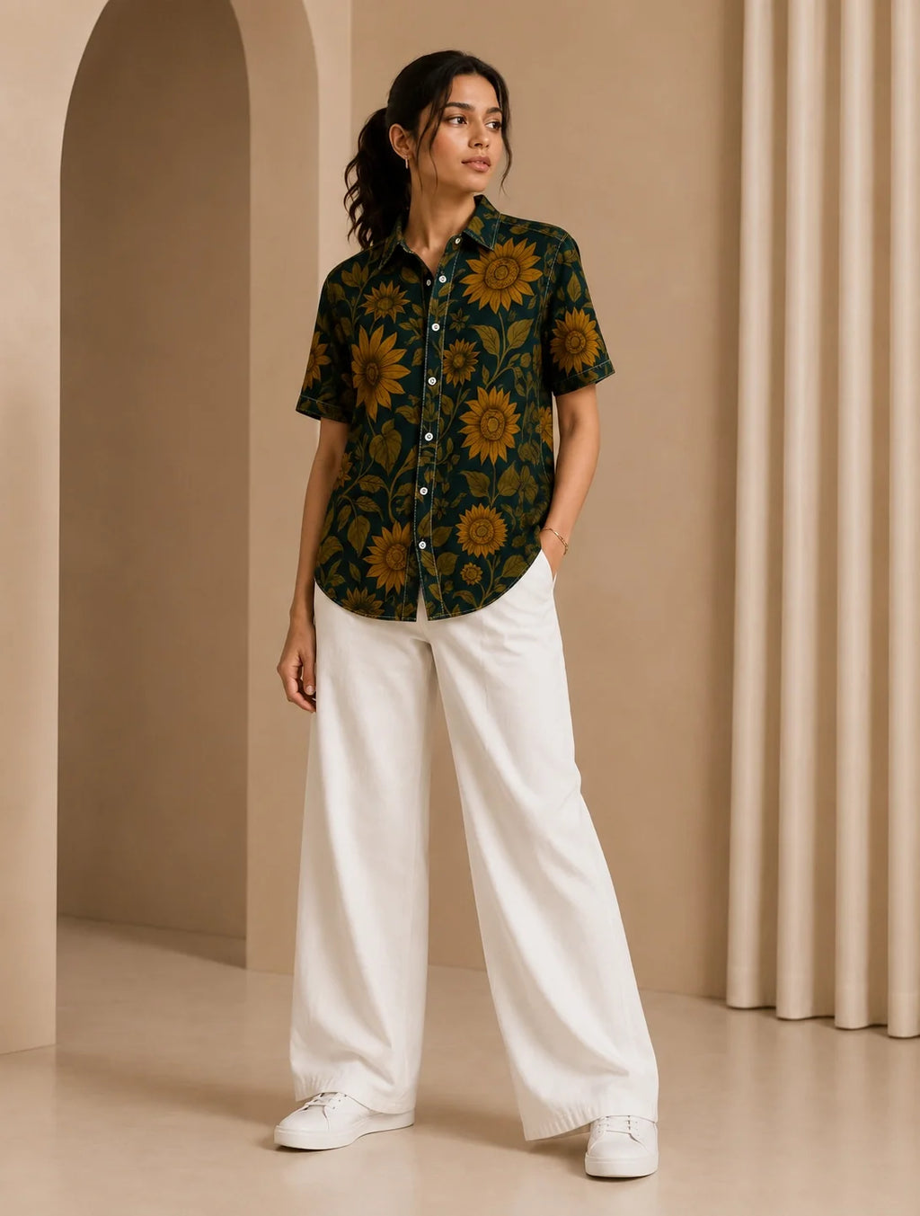 Mandala Floral Printed Mens Half Sleeves Shirts Exclusive - XPST