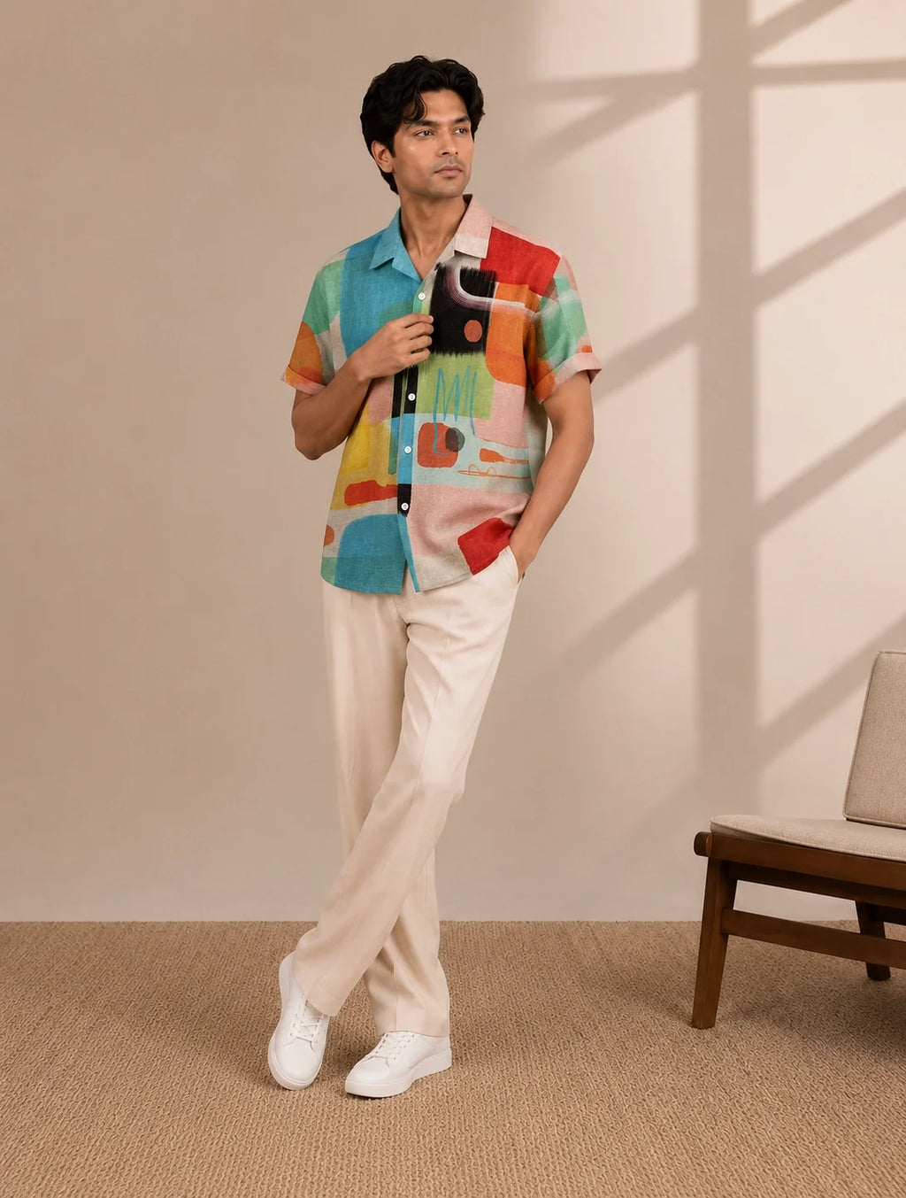 Multi Stitching Printed Mens Half Sleeves Shirts Exclusive - XPST