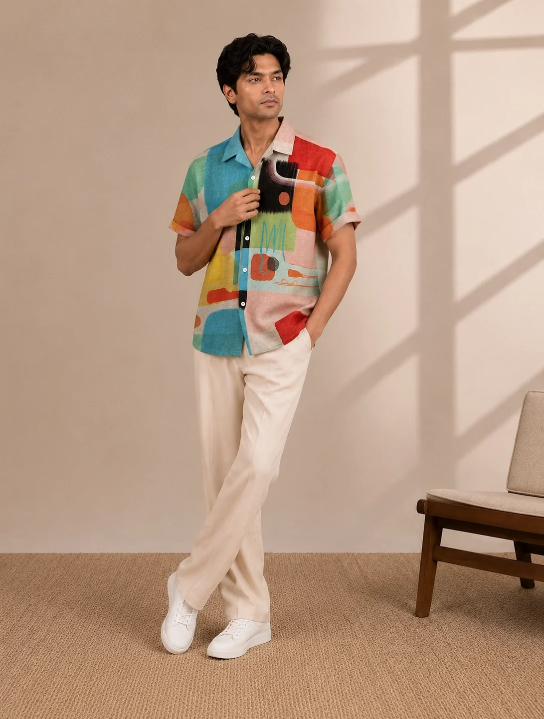 Multi Stitching Printed Mens Half Sleeves Shirts Exclusive - XPST