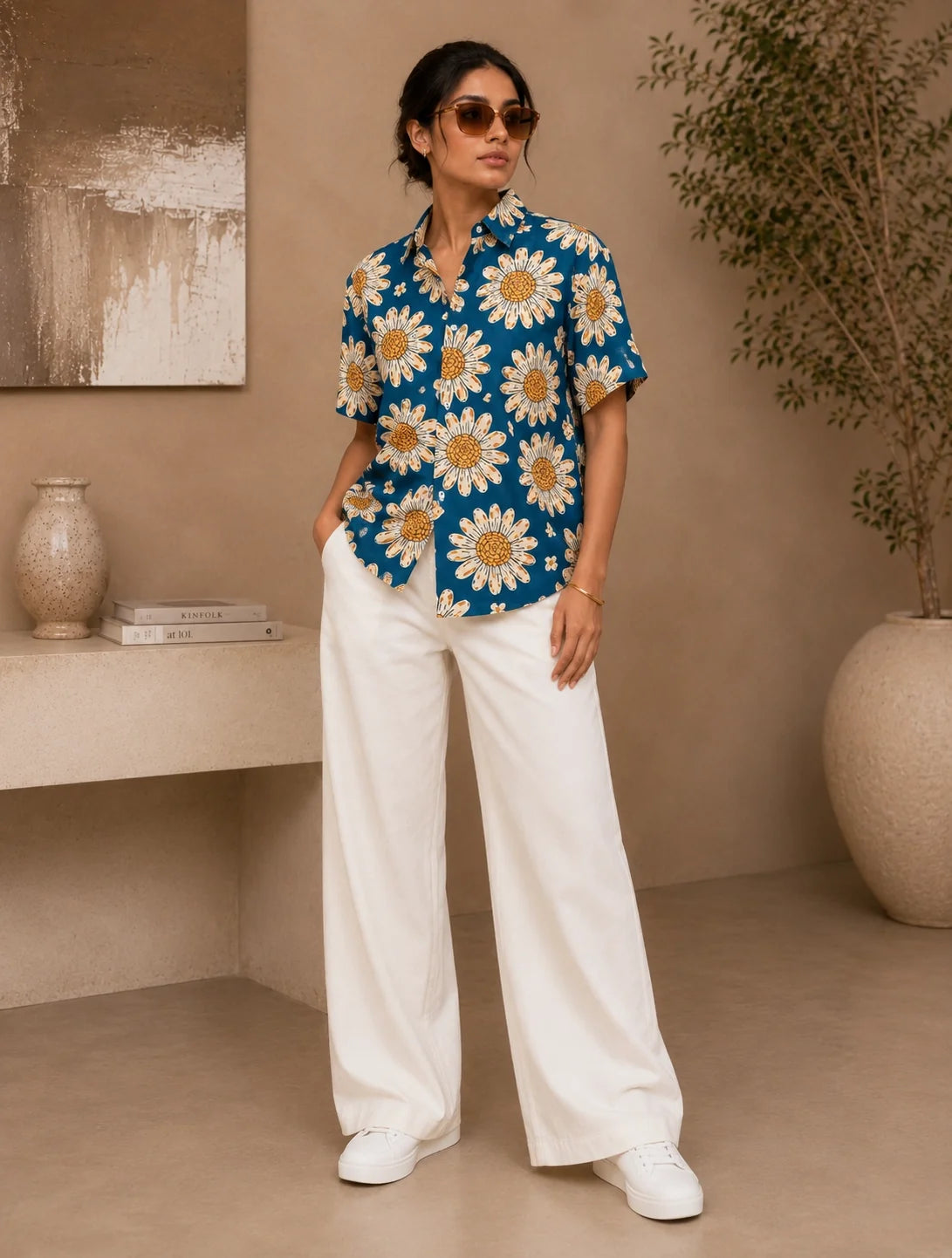 Spiral Flower Full Sleeves Shirts - XPST